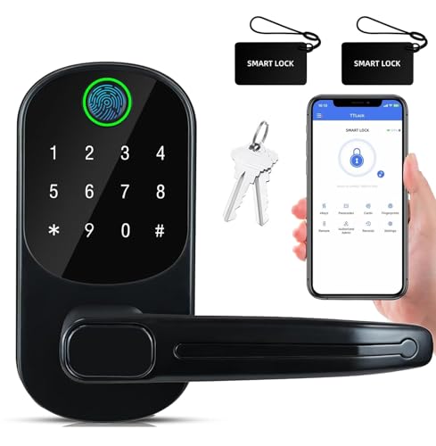 Smart Door Lock - 10-in-1 Keyless Entry with Fingerprint & Bluetooth